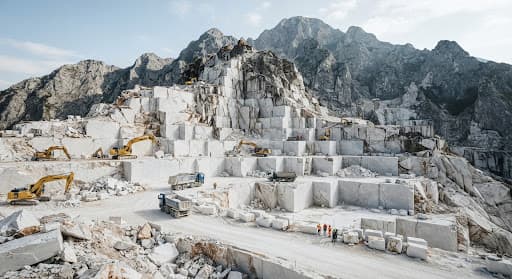 Infrasound of quarries: acoustic mapping in Carrara